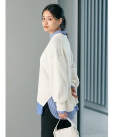 AMERICAN HOLIC サイドスリット袖ボリュームニットプルオーバー