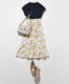 ANY SIS L 【洗える】ダブルボタンフレンチスリーブ ブラウス