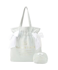 Maison de FLEUR 《セット商品》ダブルリボンギャザートート・ポーチ