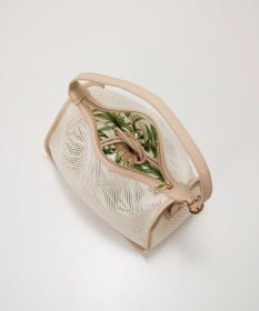 TOPKAPI 【TREASURE TOPKAPI】プリント 巾着バッグ付き メッシュ ワンハンドルバッグ