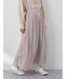 earth music&ecology すきな丈プリーツスカート