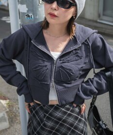 WEGO バタフライWジップショートパーカー