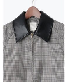 Te chichi ファブリックアソート衿付きブルゾン