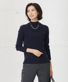 J.PRESS LADIES 針抜きフライス ボトルネック リブ カットソー