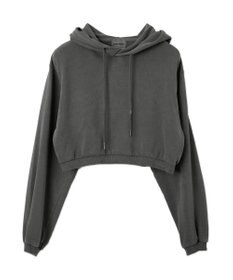 WEGO ピグメントショートグラフィックプルパーカー