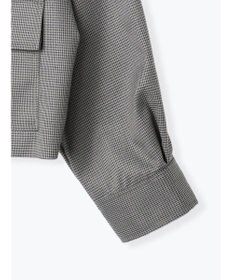 Te chichi ファブリックアソート衿付きブルゾン