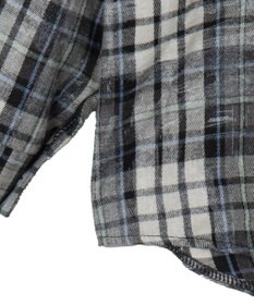 WEGO オーバーサイズチェックネルシャツ