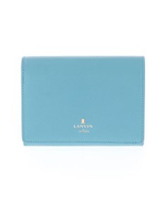 LANVIN en Bleu リュクサンブールカラー 二つ折り被せ財布