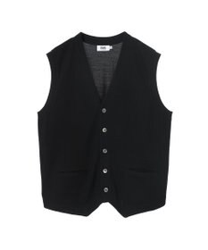 DAKS スーパーファインメリノ コンビネーションニットベスト
