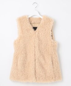 自由区 S 【カタログ掲載・Premium Collection】エコカシミヤファー ジレ