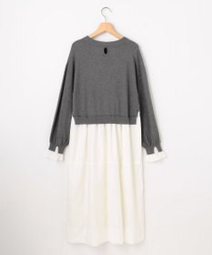 大きいサイズ＊ICB コンパクトヤーン ドッキング ワンピース＊２３区自由区組曲 大きいサイズ＊ICB コンパクトヤーン ドッキング ワンピース＊23区