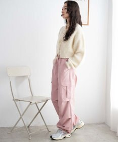 WEGO 【ウエストゴム】イージーパラシュートカーゴパンツ