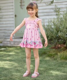 ANY KIDS ギンガム×フルーツ ワンピース水着