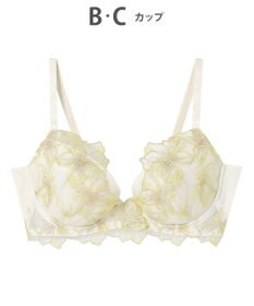 AMPHI ブラジャー 自然なまるみのあるバストシルエット 背中の段差ができにくい整える機能のブラ 【ふわふわブラ】 ブラ BYJ380 アンフィ／ワコール