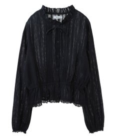 earth music&ecology ピンタックフリルブラウス