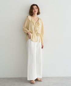 YECCA VECCA 綿麻バギーツイルパンツ