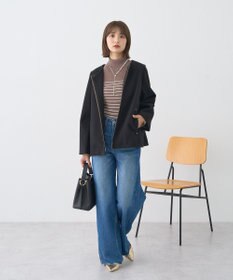 earth music&ecology 【イージーケア】【洗濯機洗い可】レンチング(TM)エコヴェロ(TM)(リブタートル)