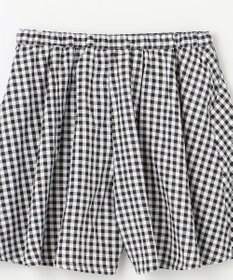 組曲 KIDS 【150-160㎝】フレアーギンガム ショートパンツ