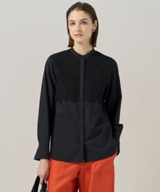 ICB L 【洗える】 レースコンビブラウス