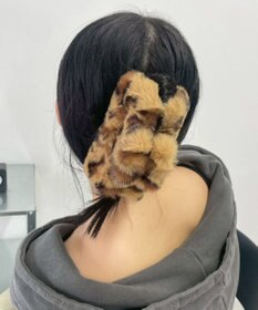 WEGO Lファーレオパードスクエアバンス