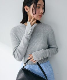 Green Parks 袖口金釦リブニットプルオーバー