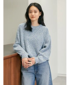 AMERICAN HOLIC 片畦クルーネックニットプルオーバー