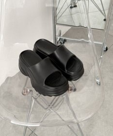 WEGO 厚底デザインラバーサンダル