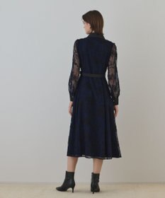 GRACE CONTINENTAL チュールコードレースワンピース