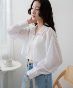 WEGO 【シワになりにくい】シアーショートシャツ