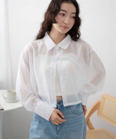 WEGO 【シワになりにくい】シアーショートシャツ