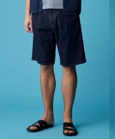 JOSEPH ABBOUD 夏デニム【JAPANファブリック/ストレッチ/軽量】ライトオンスストレッチデニム ショーツ