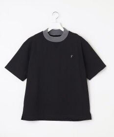 23区GOLF 【23Fondation/MEN】バイカラー モックネックシャツ 余裕のあるサイズ感 着疲れしない