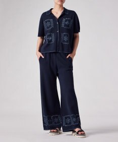 Paul Smith ハンドクラフトエンブロイダリー 半袖ニットシャツ