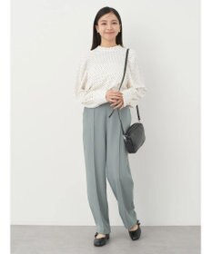 earth music&ecology ラグランギャザースリーブブラウス