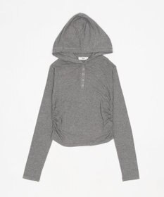 WEGO ヘンリーネックフードロンT