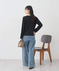 earth music&ecology 【接触冷感】襟付きニットカーディガン