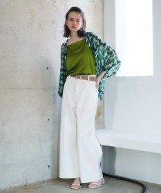 YECCA VECCA [2SET]キャミ付きシアージオメ柄シャツ