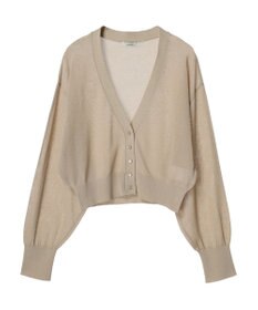 earth music&ecology シアーラメＶネックカーディガン