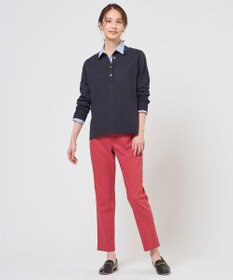 J.PRESS LADIES リネンコットンコード ポロ ニット