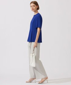 ICB 【UVカット・接触冷感・防シワ・洗える】エステルダブルクロス タックデザインプルオーバー