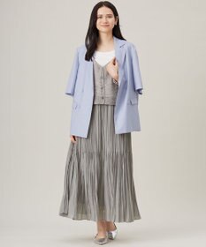 自由区 【洗える】ハーフスリーブ ジャケット