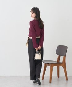 earth music&ecology 【接触冷感】襟付きニットカーディガン