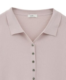 earth music&ecology 【接触冷感】襟付きニットカーディガン