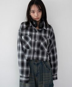 WEGO ショートチェックシャツ