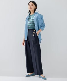 23区 PELLICO セミスクエアトゥ バックル パンプス