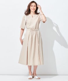 自由区 【抗菌/サスティナブル/セット着用可】EASY SET UP フレアスカート