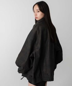 WEGO 【ユニセックス着用ITEM】エコレザー2WAYフライトジャケット