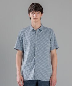 JOSEPH HOMME パターンジャガードストレッチ  /  レギュラーカラー半袖シャツ