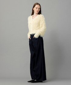 NAVE 【ReNAVE・洗える/軽量】ライトデニム ウエストギャザーパンツ
