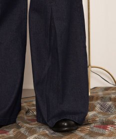 WEGO センタータックバギーフレアデニム